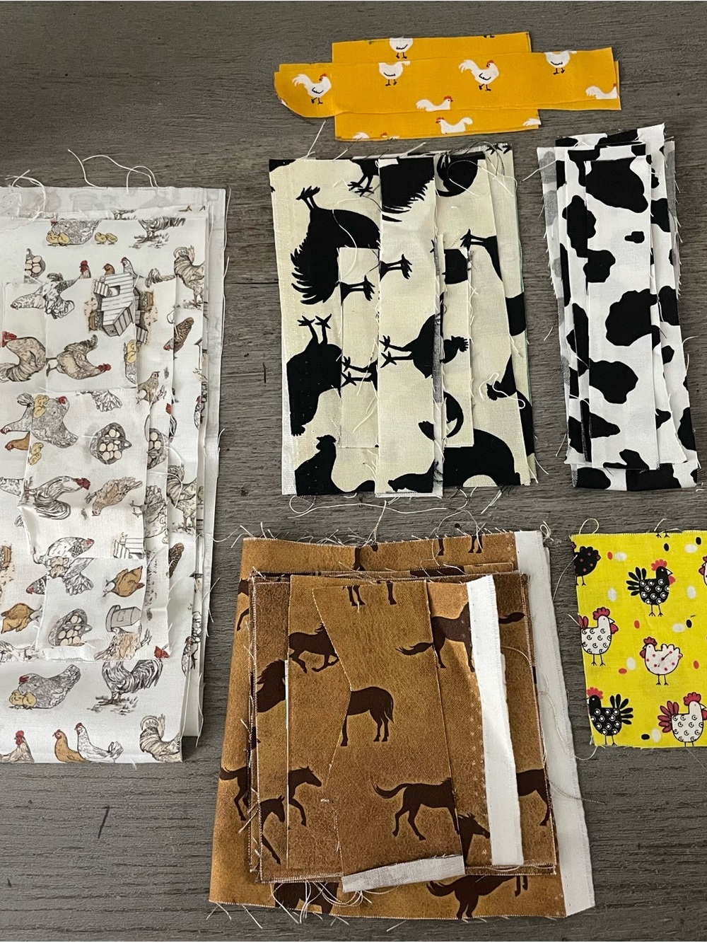 Farm Animal Scrap Fabric Bundle